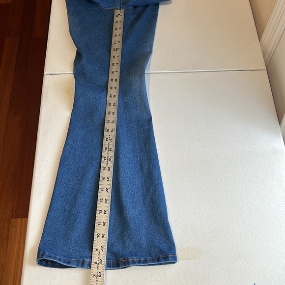 BAMBOO, Flared Leg Blue Jeans With Side Slits, Size 15 - Picture 8 of 8